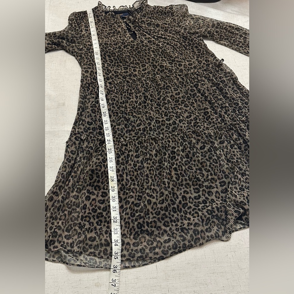 💜Just...Taylor Leopard-Print Midi Dress in Black and beige - Picture 9 of 12